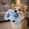 Long Eared Rabbits Pet Plush Toys Bite-Resistant Stuffed Animal Squeaky Dog Toys Soft Tooth Cleaning Dog Interactive Doll