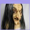 Halloween Witch Latex Mask With Long Hair For Haunted House And Cosplay Role Play