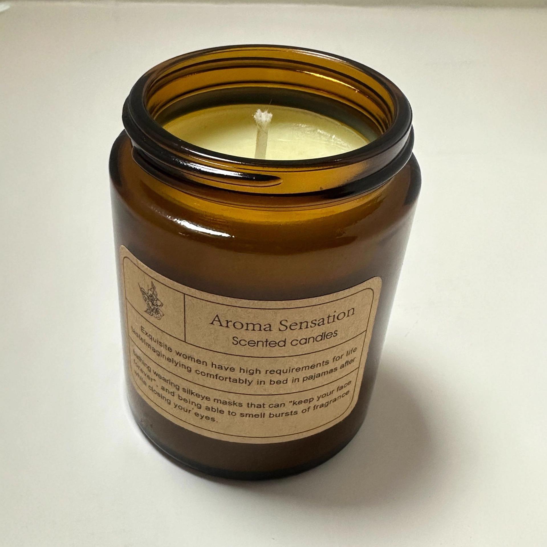 

Brown Apothecary Bottle Scented Candle High-end Gift High-value Decorative Gift Ornaments 100g