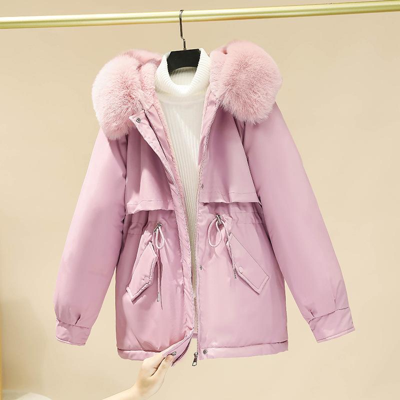 Cotton-padded Jacket Women's Short Winter Cotton-padded Clothes Overcome Coat.