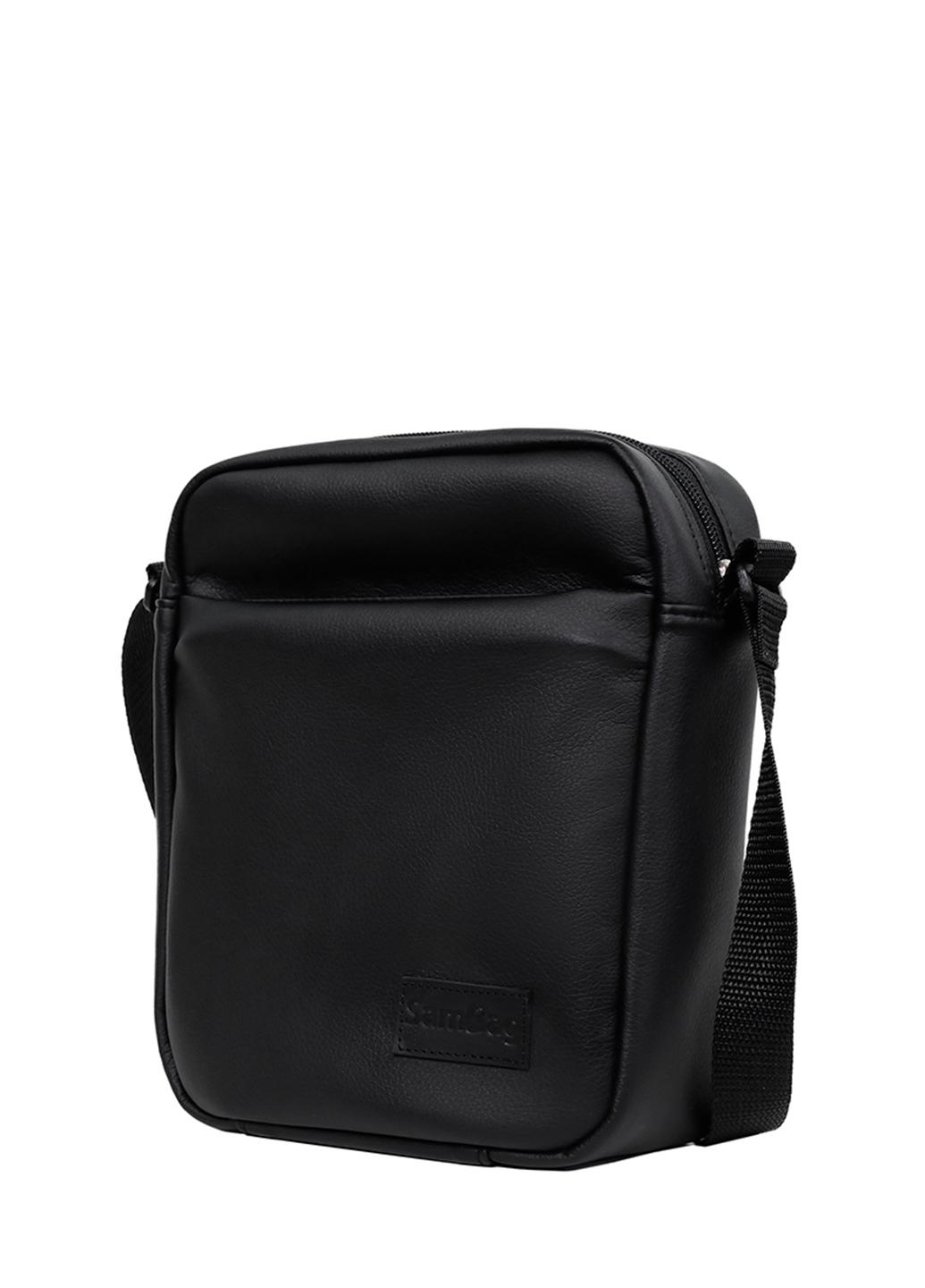 

Сумка через плече месенджер Sambag SQNm Чорний (70220001m) 23*19*7 чорний