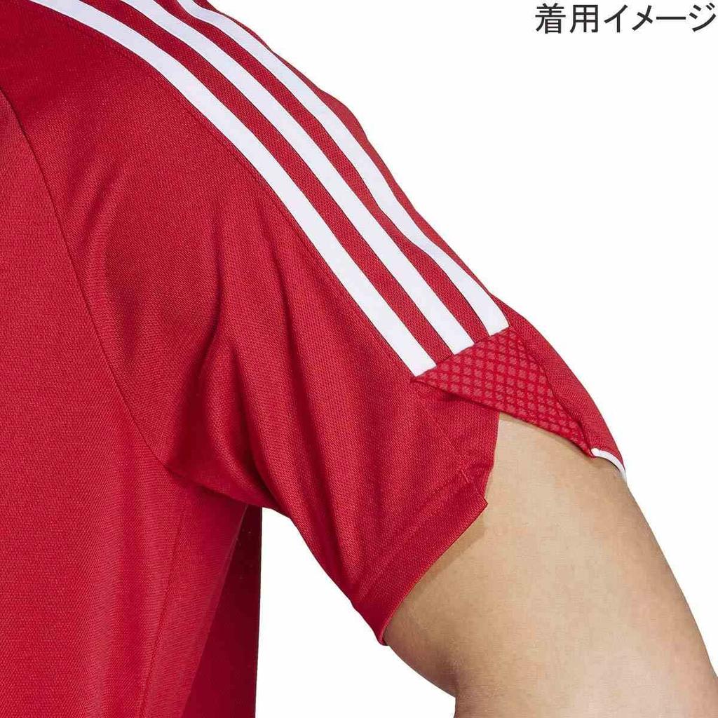 TIRO23 L Polo MMK65 HS7228 Team Power Red Soccer Wear Shirt 1 Piece [adidas] Men's J/2XS