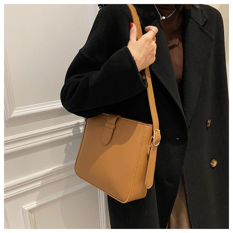PU Leather Women's Tote Bag Shoulder Bags New Fashion Ladies Bucket Handbag Crossbody Bag