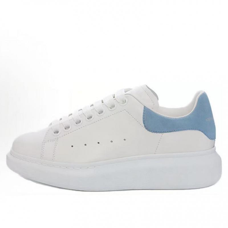 Original Mcqueen White Shoes Cowhide Versatile Board Shoes Men'S And Women'S Platform Muffin Shoes Increased By 5Cm