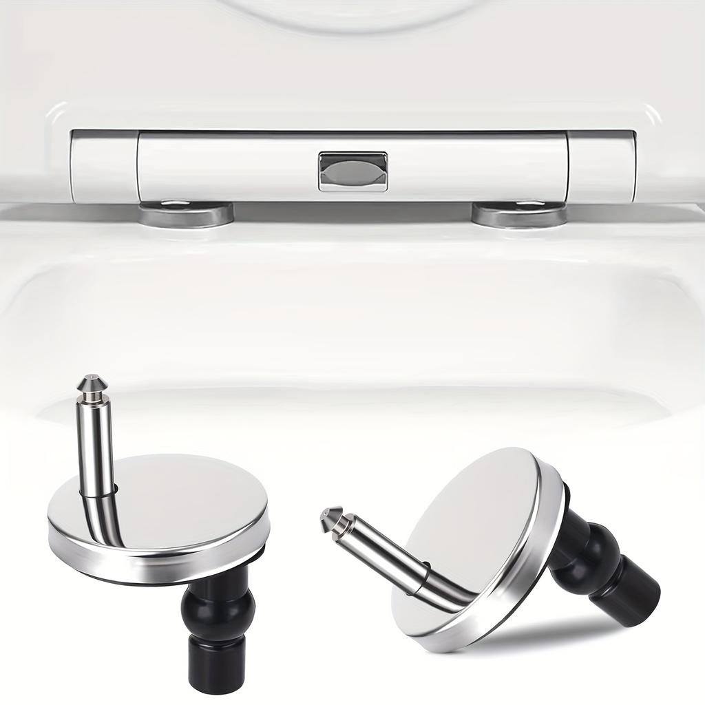 2 Peças de Parafusos e Porcas Universais para Assento de Vaso Sanitário, Peças de Fixação de Dobradiça de Liberação Rápida para Substituição, Adequado para Furos de 14mm-16mm