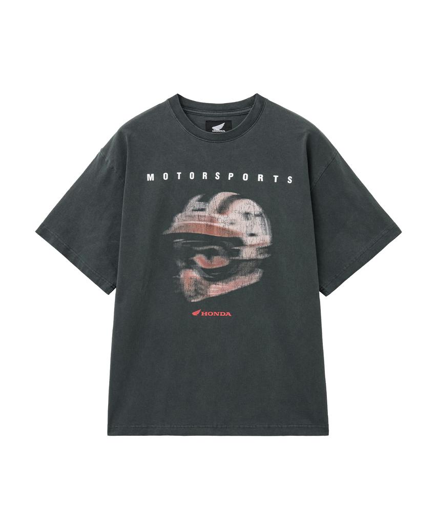 PHYPS MOTORCYCLE Motorsports Helmet Short Sleeve Charcoal
