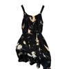 Elegant Floral Two-Piece Summer Dress for Plus Size Women - Pear-Shaped Slimming Camisole Set
