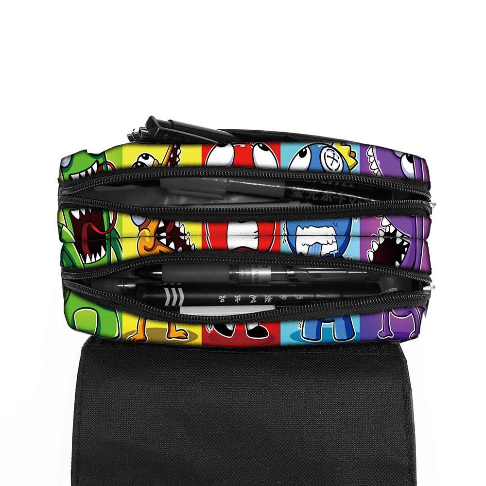 Rainbow Friends Pencil Case With Polyester Material For Middle School Students And Cartoon Design