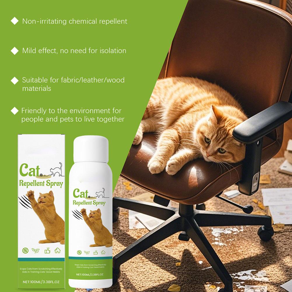 Mobilya için 100ml Kedi Tırmalama Önleyici Sprey Güvenli Çizilme Önleyici Sprey Kediler Kanepe Halı Korur Evcil Hayvan Davranışı Eğitim Yardımcısı