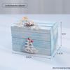 Ocean Style Mediterranean Desktop Wooden Jewelry and Candy Storage Box