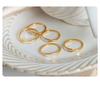 Elegant White Mother-of-Pearl Inlaid Titanium Steel Ring for Women