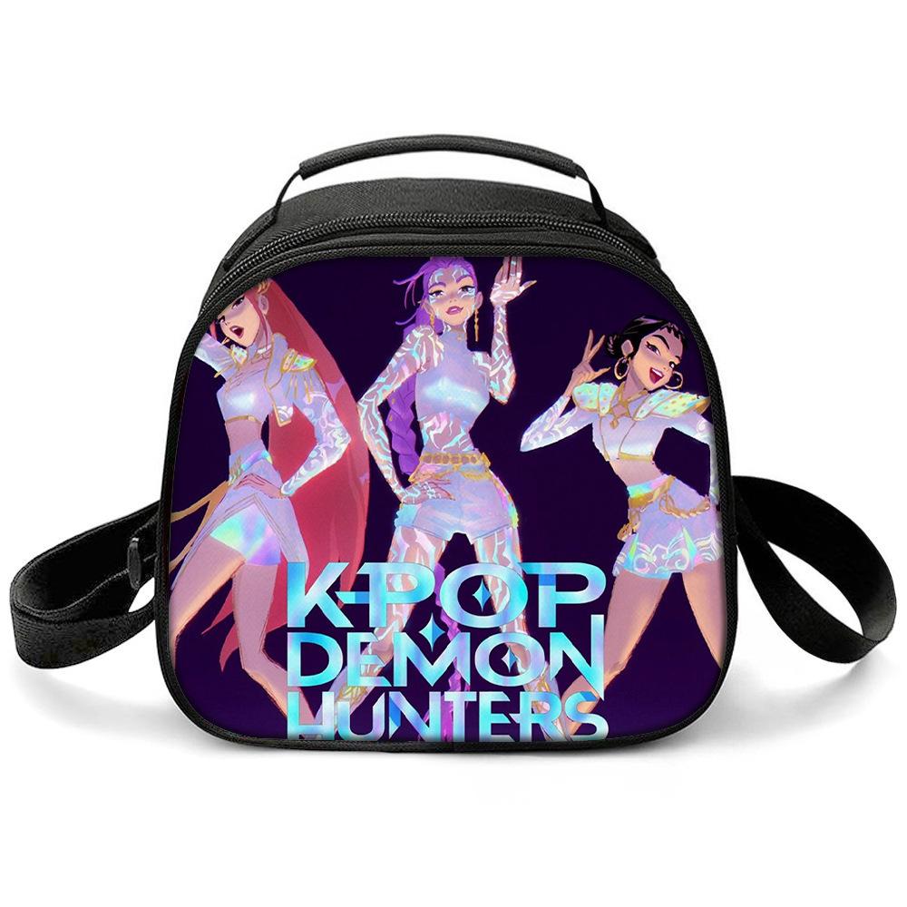 KPOP Witch Hunters Printed Cartoon Student Warm Lunch Bag Messenger Bag