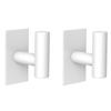 2Pcs Self Adhesive Robe Hanger Holder Stainless Steel Toilet Hanging Rack Bathroom Towel Hooks  Key
