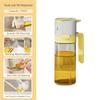 500ml Oil Bottle Practical Seasoning Bottles Ergonomic Design Sprayable Convenient Button-operated Lid Safe 1PC