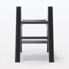 MUJI Aluminum Step 2 Dark 83721039 Stool, Steps, Gray,