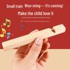 Wooden Train Whistle Recorder Flute – Kids' Educational Wind Instrument Toy