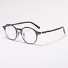 Japanese-style anti-blue light women's black frame ultra-light oval versatile eyeglass frames for men tr Korean Style