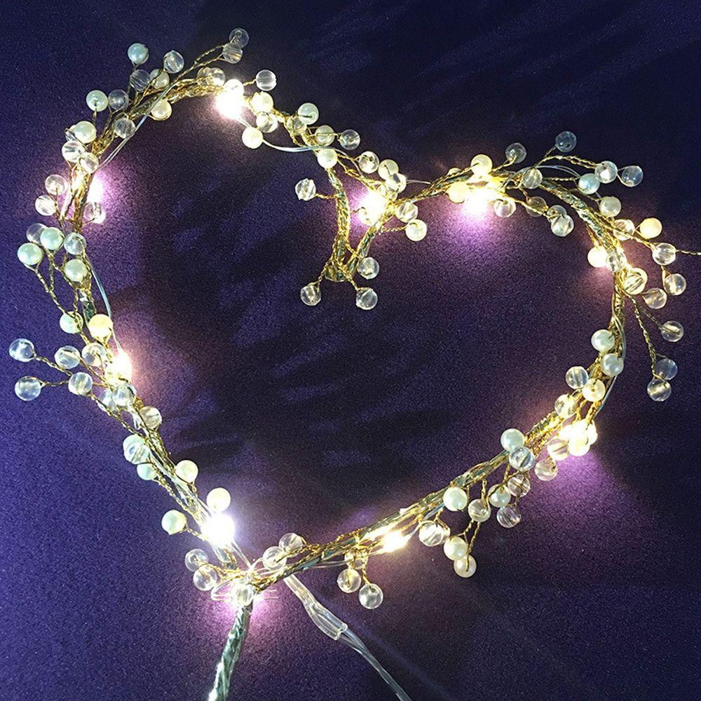 LED Event Supplies Cupcakes Pearl Cake Toppers Party Decoration Happy Birthday Cake Decorating Tool