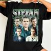 Μπλούζα Stefan Salvatore, T-shirt The Vampire Diaries, Ρετρό Μπλούζα Bootleg, Γραφικό T-shirt TVD, Μπλούζα Αδελφού Damon Salvatore, Δώρο για Φαν