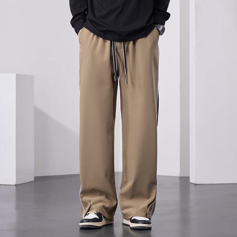 Men's American Style Wide-Leg Casual Long Pants
