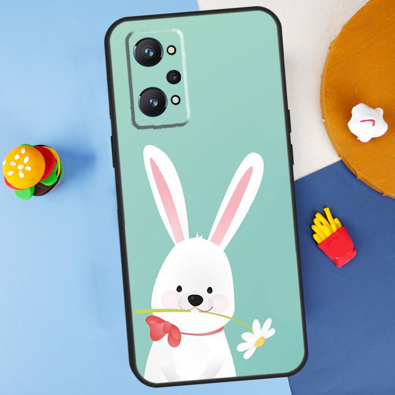 

Bunny Rabbit Ears For Realme C55 C67 C61 C75 C53 C51 C21Y C25S GT 6 6T 5 GT7 Pro 10 11 12 13 14 Pro Plus Case Realme 14 Pro Plus