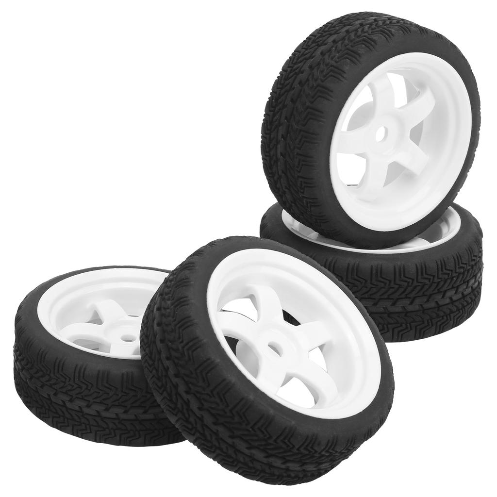 4Pcs 65mm Non Slip RC Rubber Tires Wheel Upgrade Accessory Fit for WPL D12 1/10 (012W)