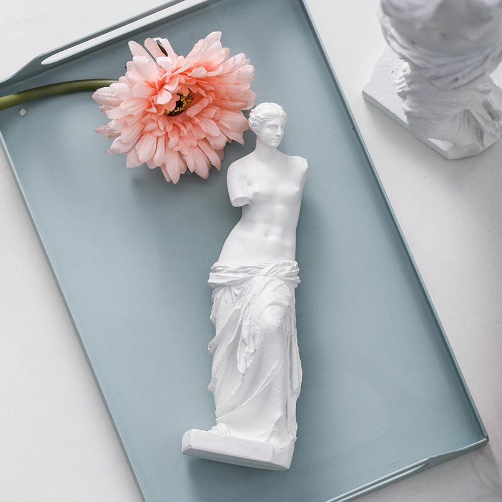 Vintage Artwork Sketch Plaster Resin Art Figurine Broken Arm Venus Statue  Living Room