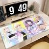 Gaming Mouse Pad Large Desk Mat Antislip Base Stitched Edges Group Anime Girls Print for Gaming  Office Desk Use
