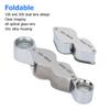 10X 20X Jewelers Loupe Foldable Dual Lens Loupe All Optical Glass Lens Folding Magnifying Glass for Tattoo Inspection