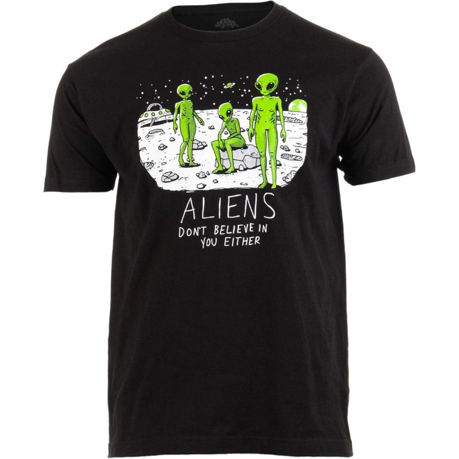 Инопланетяне тоже в тебя не верят _ Смешная футболка для охотников за НЛО, космических людей, женщин S