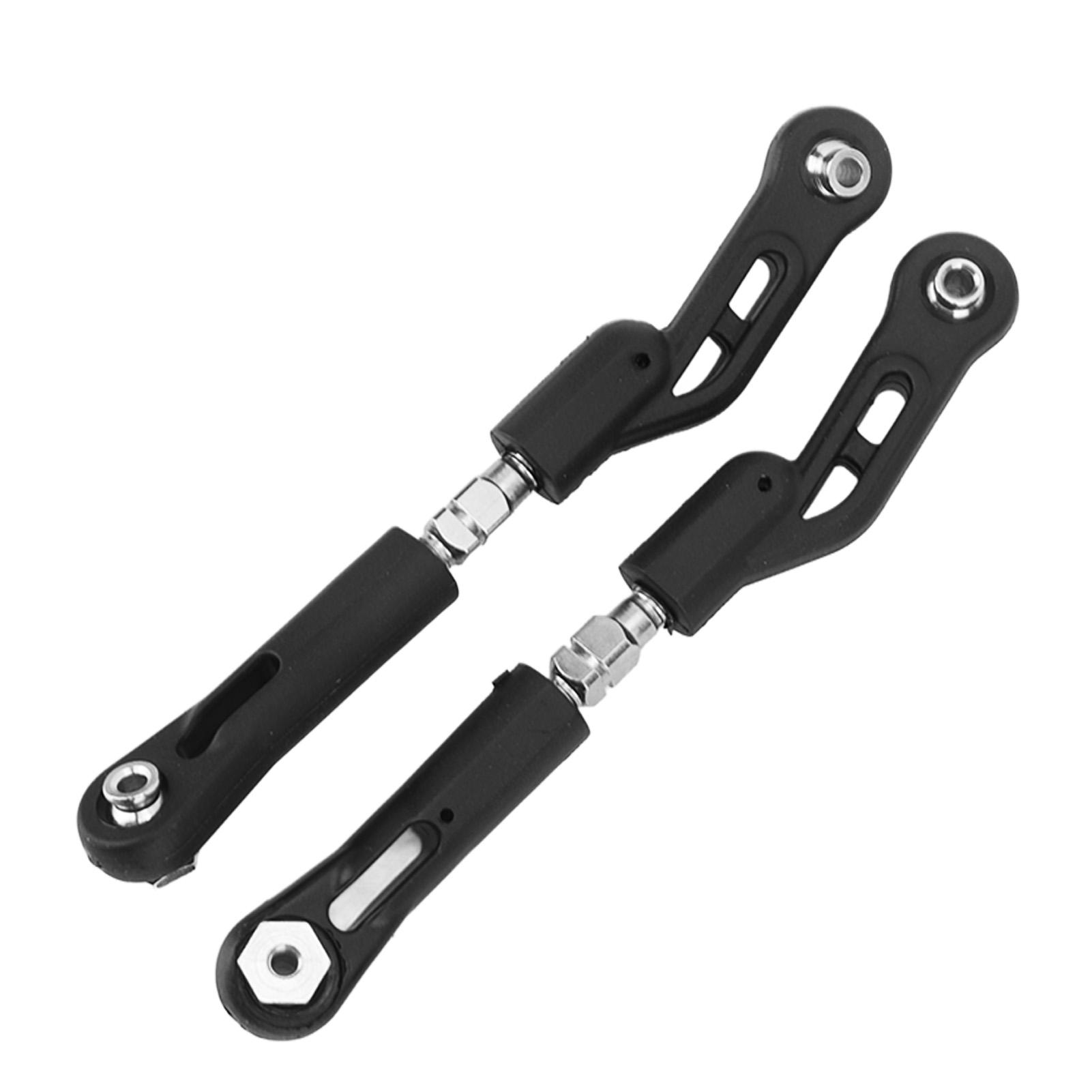 

2Pcs RC Rear Upper Tie Rod Wear Resistant Lightweight RC Steering Pull Rod for ZD Racing 1/8 Car Black