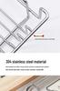 304 Stainless Steel Retractable Kitchen Storage and Draining Rack
