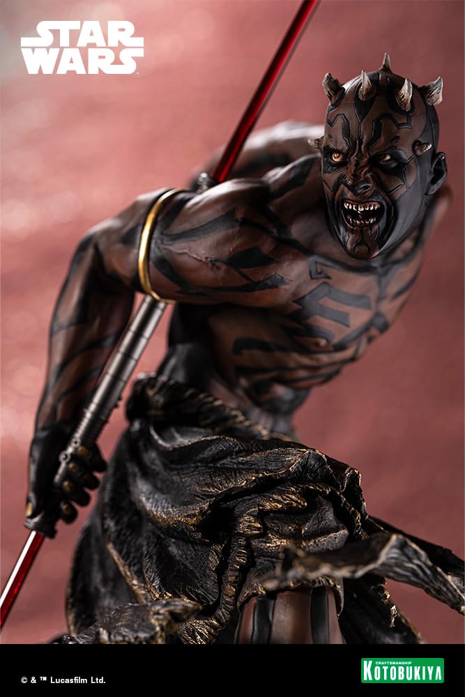KOTOBUKIYA Star Menace ARTFX Darth Maul Night Brother scale PVC painted simple assembly figure Wars/Phantom 1/7