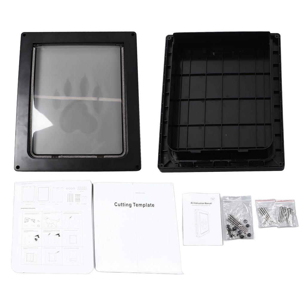 Haustür Innen Außen Haustür Wetterfest Robust Tür mit Schloss für Große Hunde Katzen