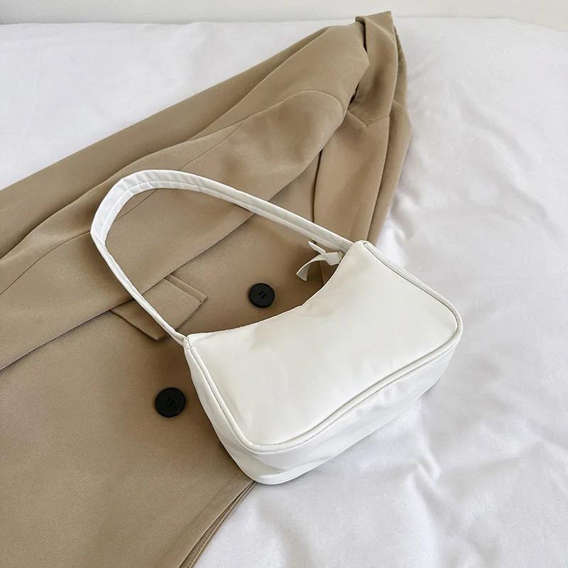 1 Pcs Shoulder Bag Trendy Underarm Handbag Versatile Niche Solid Color Mobile Phone Bag Girls' Shoulder Bag Handbag