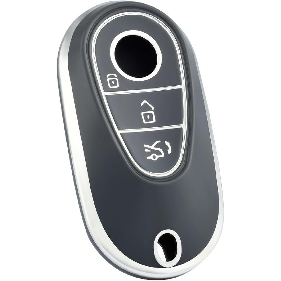 for Mercedes Benz Key Fob Cover, Soft TPU Protection Key Fob Case Shell Fit for - Mercedes Benz S-Class G-Class E-Class C-Class Smart Car Key