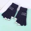 Fashionable  Women S Gloves Cute Yarn Knitted Versatile Cartoon Gloves