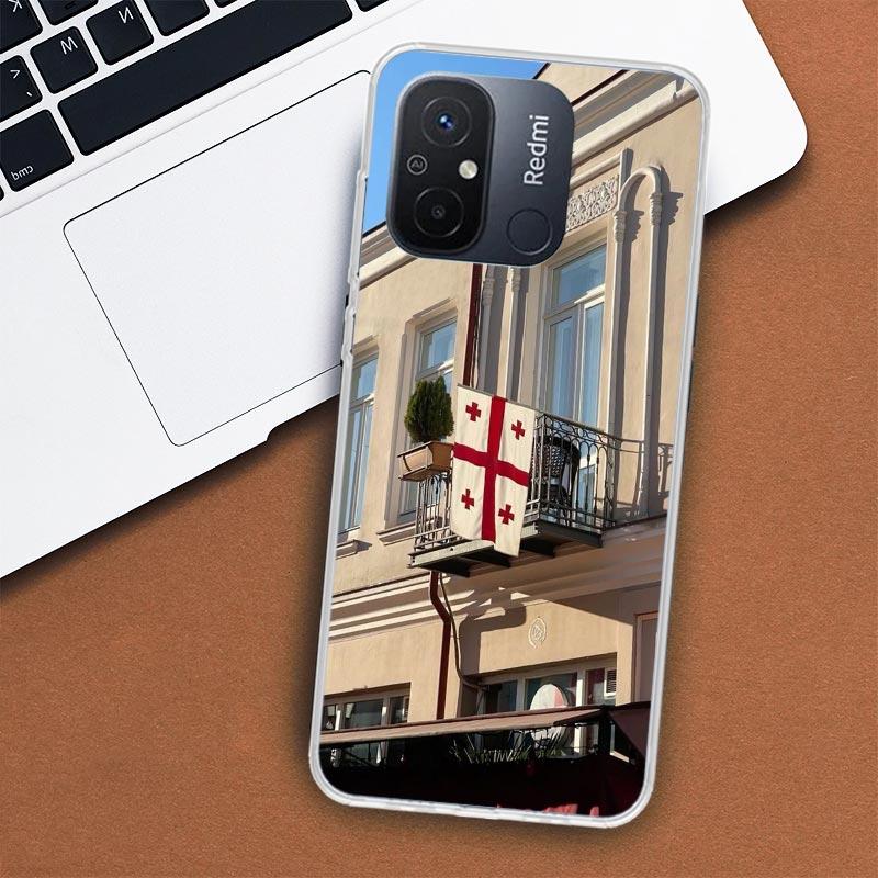 Georgia Flagge Telefon Fall Für Xiaomi Redmi 12 12C 10 10C 10A 9T 9C 9A 9 8 8A 7 7A 6 6A K20 K30 K40 Pro S2 Fundas Abdeckung