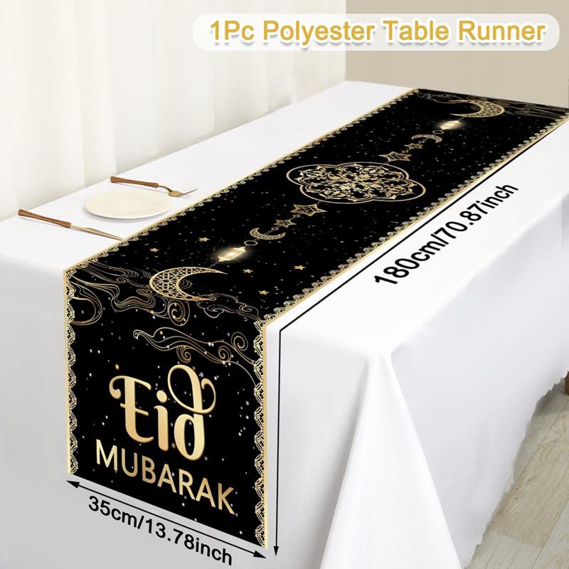 Ramadan Decor Tablecloth EID Mubarak Decor For Home 2025 Ramadan Kareem Islamic Muslim Party Eid Al Adha Gifts Happy Eid Al Fitr