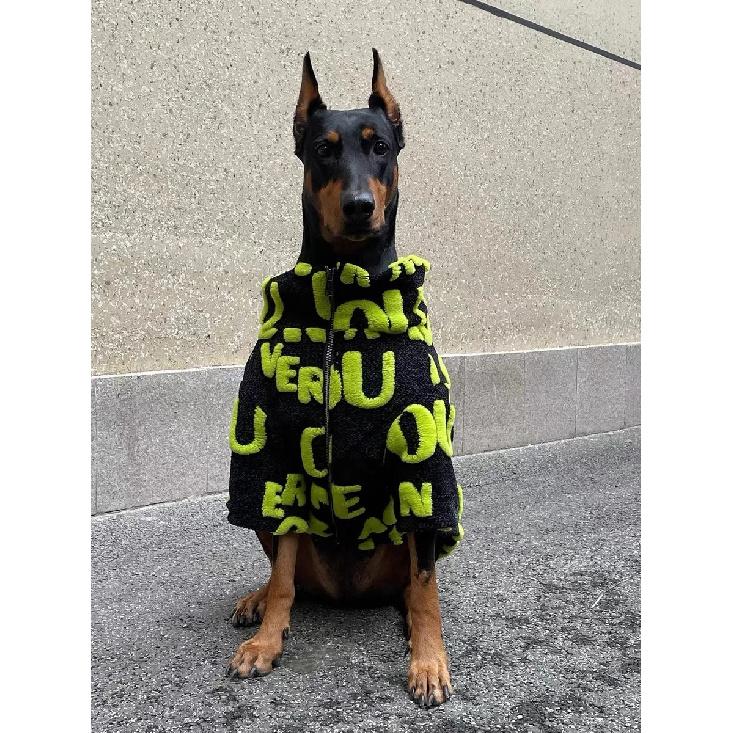 Fashion Clothes For Media Large Dogs Winter Warm Fleece Dog Jacket with Zipper Doberman Coats For Big Dogs ropa para perro