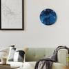 12'' Silent Non-Ticking Wall Clock with Cosmic Galaxy, Battery Operated Analog Clock for Bedroom/Living Room/Kitchen/Office