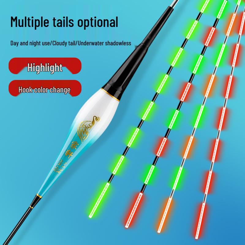 Dual-Use Luminous Fishing Float: Color-Changing, Day/Night, Electronic Bite Alarm for Various Carp Species