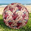 Marilyn Monroe Print Size 5 Soccer Ball, PU Wear Resistant Football for Match Training and Daily Practice, Birthday Gift for Soccer Fans