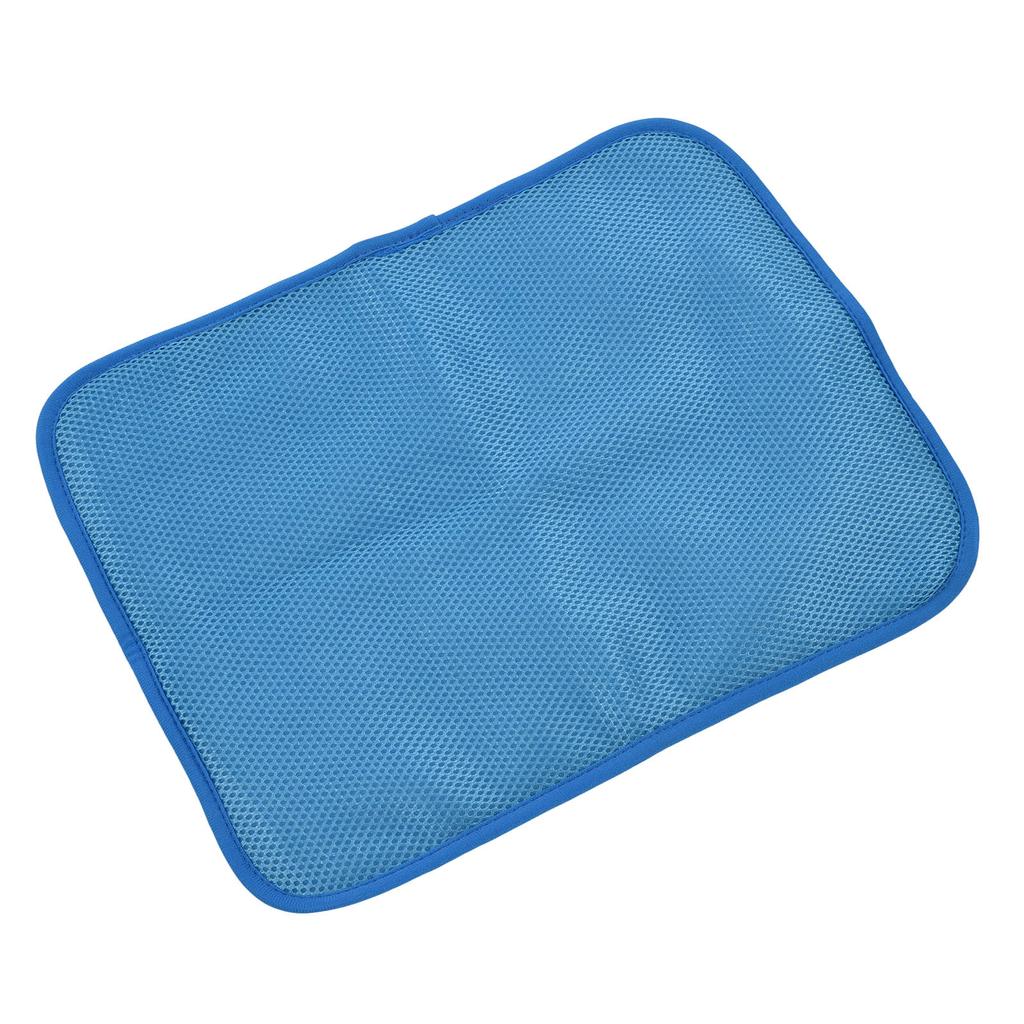 Mata chłodząca dla zwierząt Bezpieczna Nietoksyczna Wygodna Składana Podkładka Samochłodząca dla Kota Psa na Łóżko Sofę Samochód Niebieska