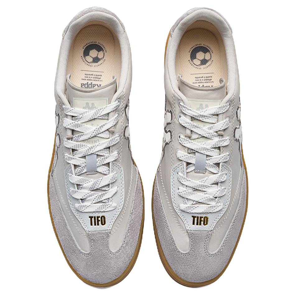 Kappa Tifo Classic Retro Soft Comfortable Training Shoes Non-Slip Wear-Resistant Low-Top Skate Shoes Unisex Sneaker Cool-Gray K0EX5CC70-1118