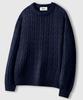 LEMAIN SECOND Oversized Voluminous Washable Crew Neck Cable Knit_9 Colors (B Type)