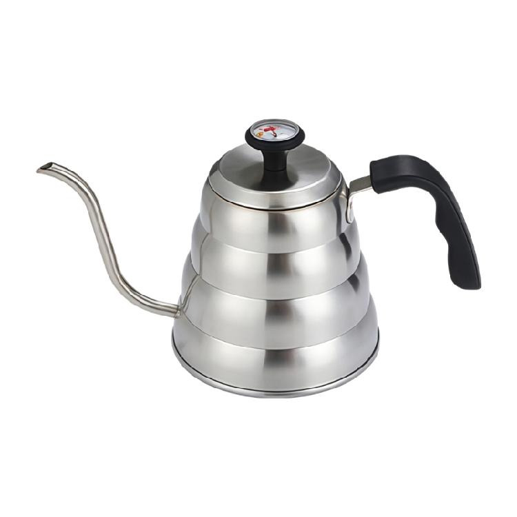 

Elegant 1.2L Metal Coffee Preparation Container Engineered For Proper Temperature Control серебряный