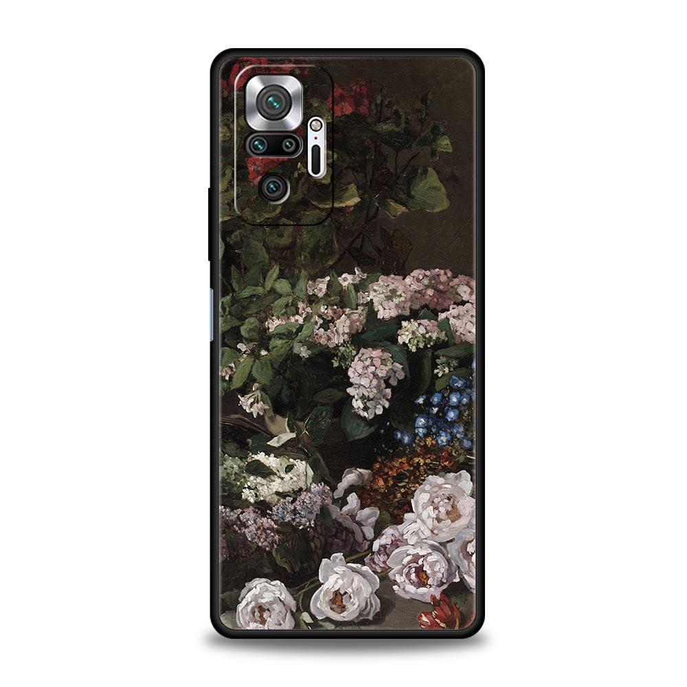 Claude Monet Impressionism Painter Phone Case For Xiaomi Redmi Note 14 13 5G 10 11 12 Pro Plus 4G 14C 13C 12C 10C Black Cover