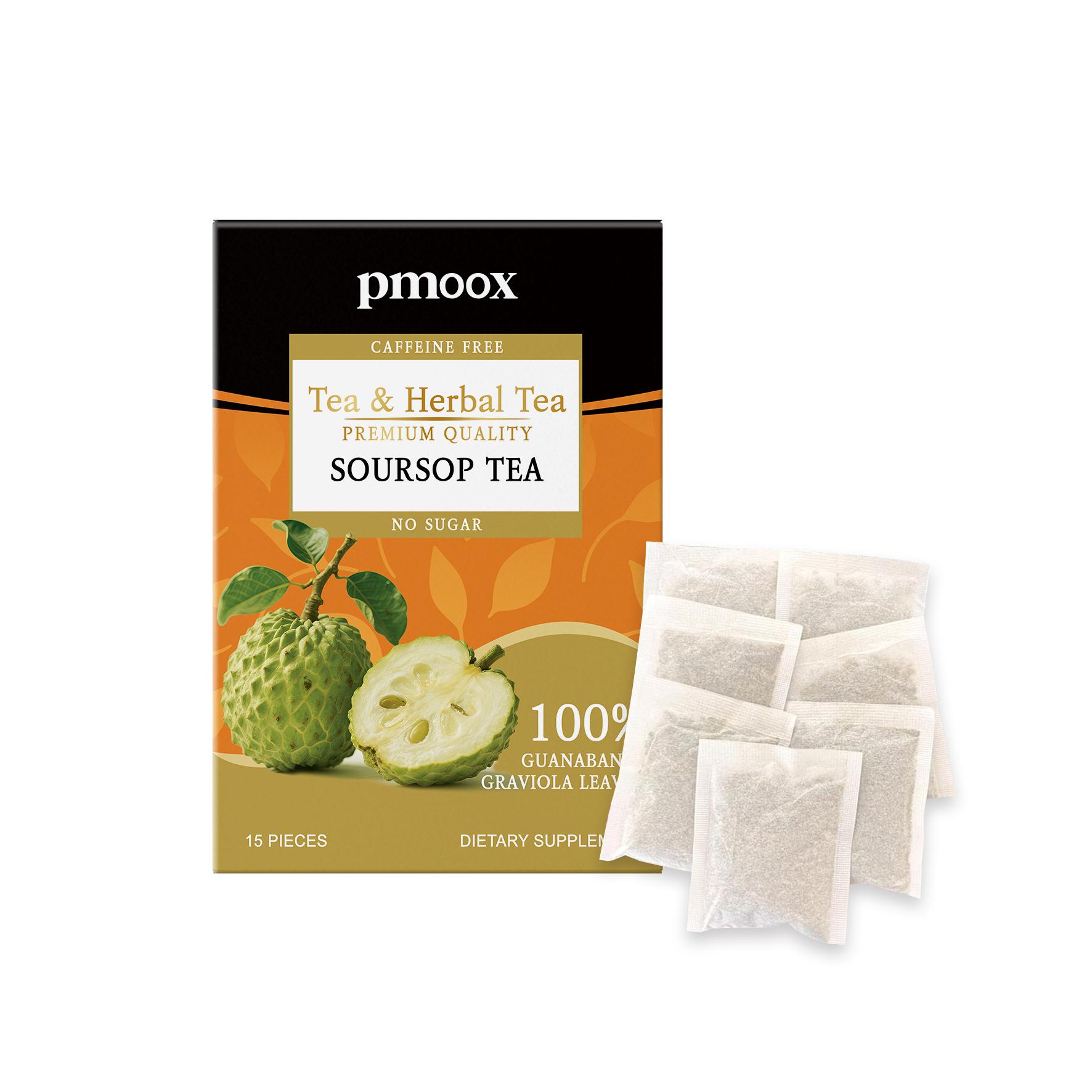 Soursop Leaf Herbal Tea: Individual Packs for Daily Body Care & Dietary Supplement 15pcs