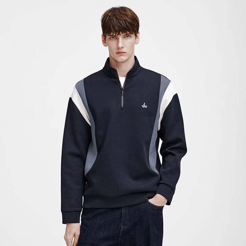 

Navigare Men s Colorblock Half-Zip Long Sleeve Sweatshirt M